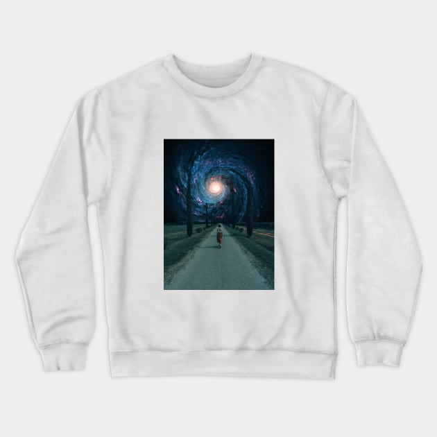 Walking out of this world Crewneck Sweatshirt by DreamCollage